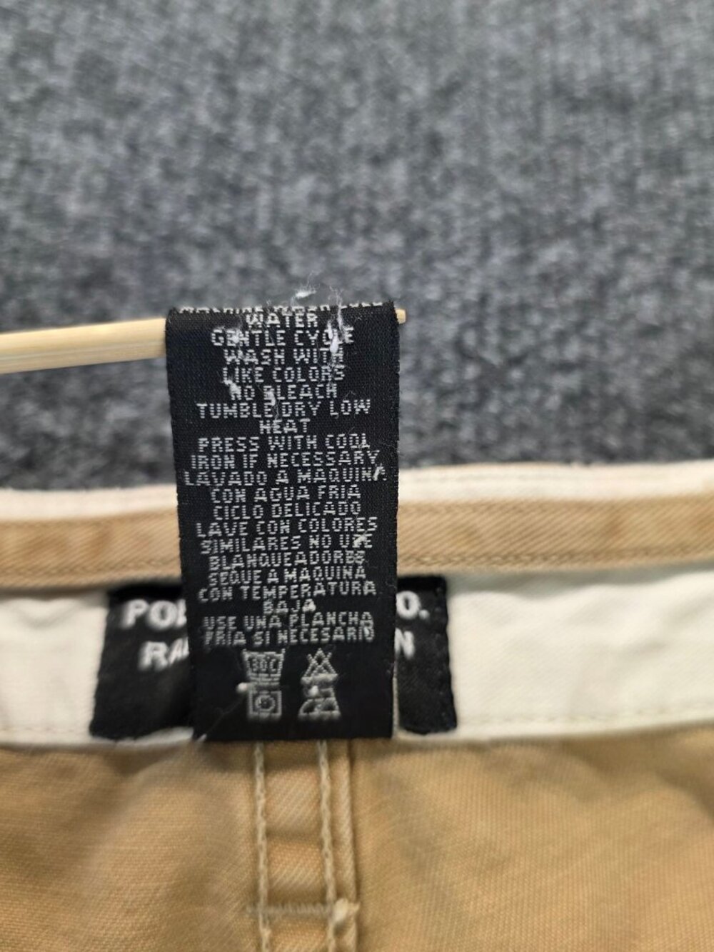 Polo Jeans Co. Ralph Lauren Denim Shorts 38 Beige Streetwear Casual Retro - Picture 4 of 9